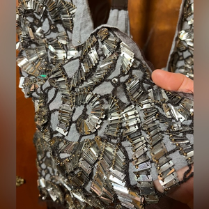 Burning‎ Torch chrome embellished vest. Size Small